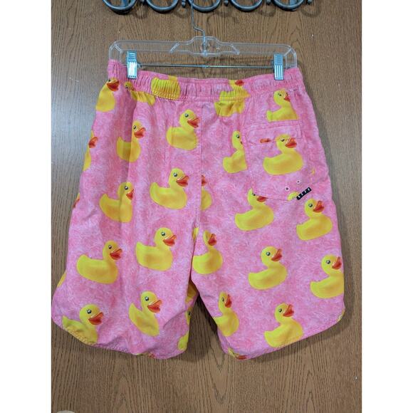 Neff Men's Small Medium Swim Pink Shorts With Yellow Rubber Ducks - Trunks Surf - Picture 7 of 10